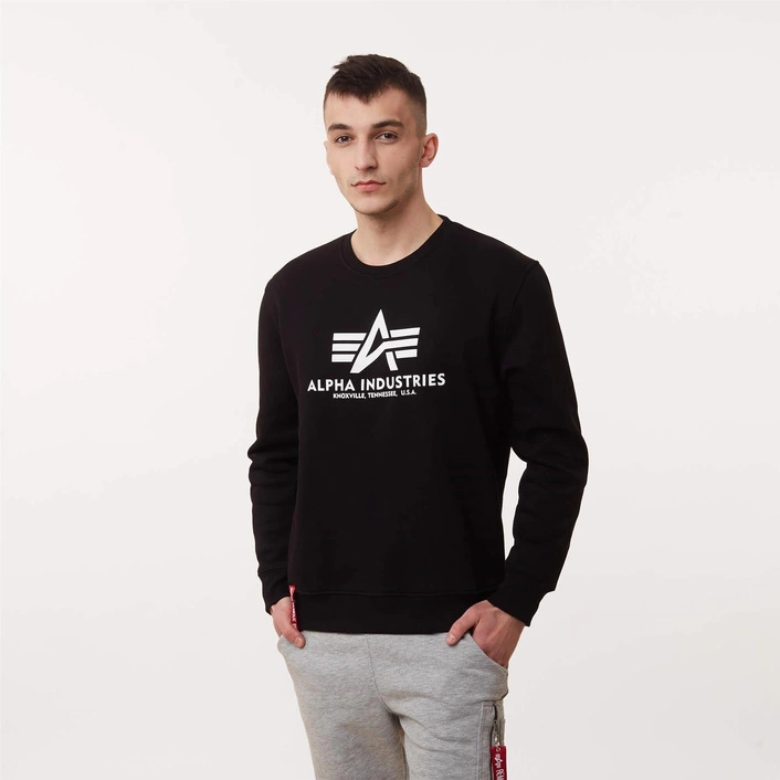 Alpha Industries BASIC SWEATER BLACK