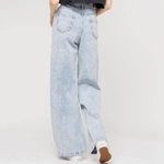 Kaotiko Wide Leg Denim Acid Jeans