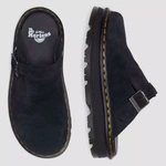 Dr. Martens Platform Mules Zebzag Slingback Suede Black 31657001