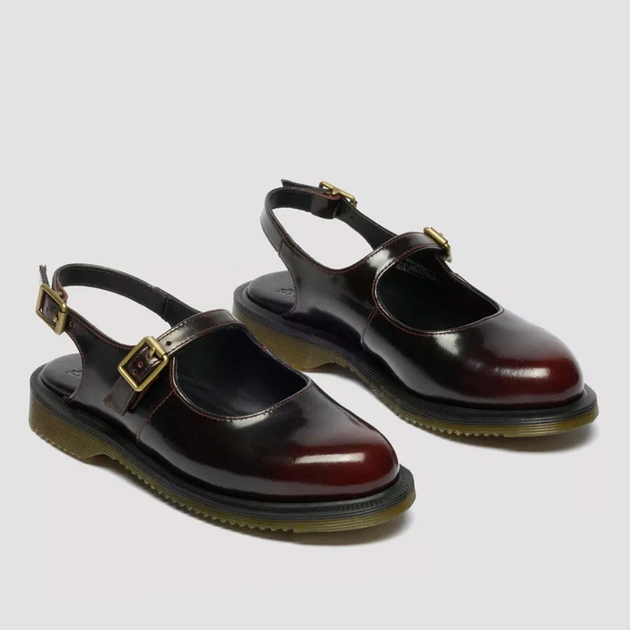 Dr. Martens Mary Jane Shoes Madaline Arcadia Women's Cherry Red 42133600