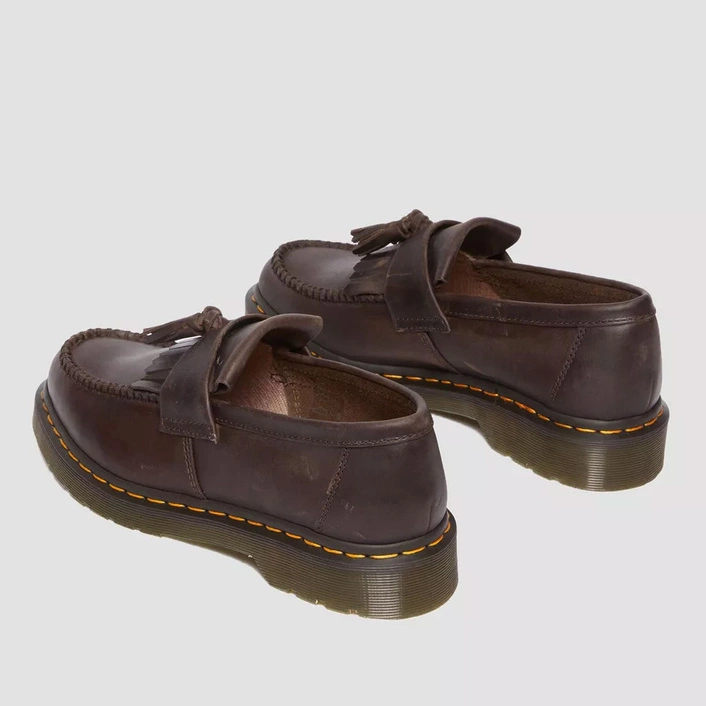 Dr. Martens Tassel Loafers Adrian Crazy Horse Dark Brown 30917201