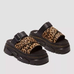 Dr. Martens Platform Slides Mattison Women's Leopard-Print 41110200