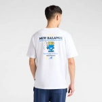 New Balance White T-shirt Fish and Chips MT61I5BMWT