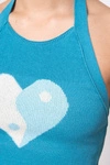 Kaotiko Blue Yin Yang Heart Top