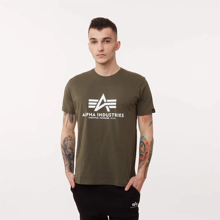 Alpha Industries BASIC T-SHIRT DARK OLIVE