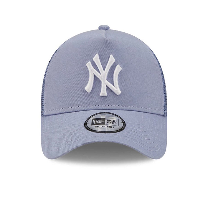 New Era New York Yankees Tonal Mesh Lilac A-Frame Trucker Cap