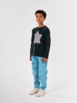BOBO CHOSES It's Magic all over denim baggy pants