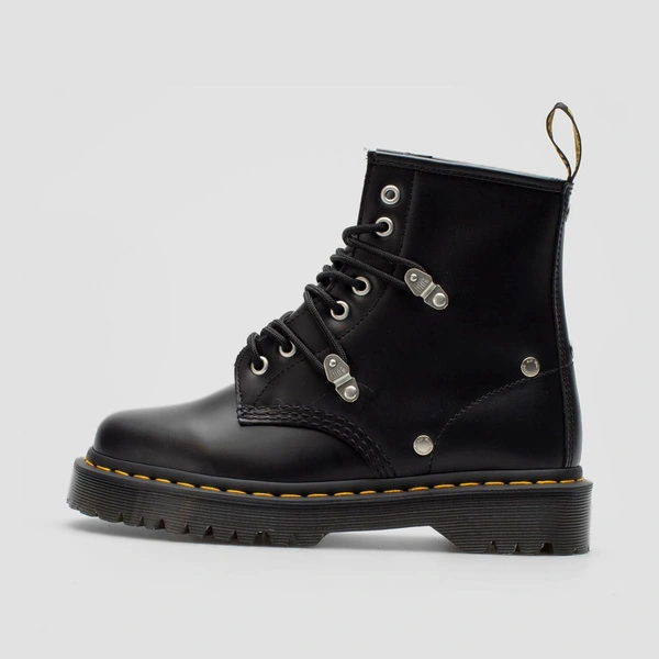 Dr. Martens women's boots 1460 Bex Stud Fine Haircell with studs black 26959001