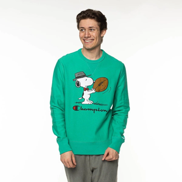 CHAMPION X Peanuts Crewneck Sweatshirt PARAKEET GREEN