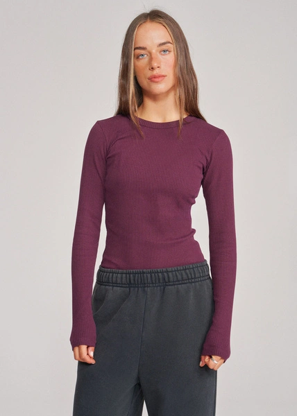 Coalition CLTN FARON Women's long-sleeve T-shirt – plum