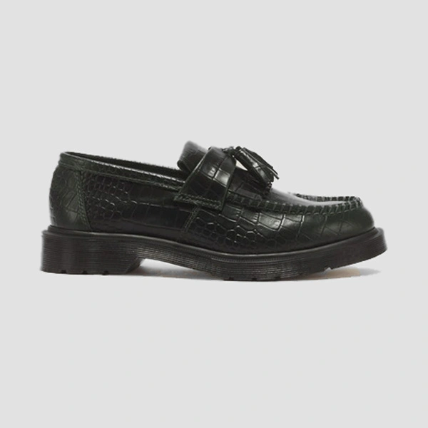 Dr. Martens tassel loafers Adrian Croc dark green 43188300