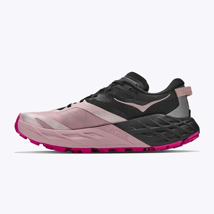 HOKA Speedgoat 7 Women's Trail Running Shoes Black/Pink Opal