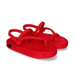 Bohonomad Hawaii Platform Rope Sandal - Red