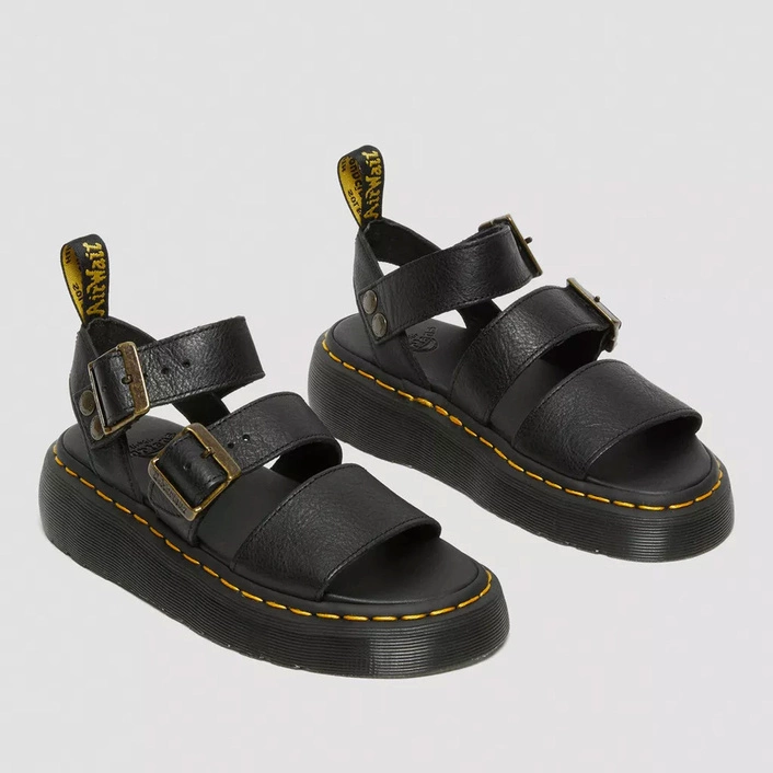 Dr. Martens Platform Sandals Gryphon Quad Women's Black 25720001