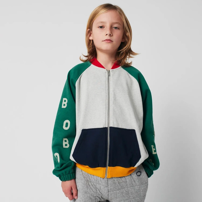 BOBO CHOSES Bobo Choses color block zipped sweatshirt MULTICOLOR