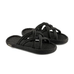 Bohonomad Bodrum Rope Slipper - Black
