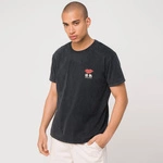 Kaotiko M/C TIE DYE LIPS JAPAN BLACK T-SHIRT