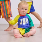 BOBO CHOSES Joy color block swim T-shirt