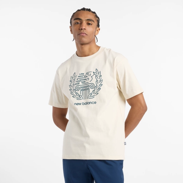 New Balance Men's Beige T-shirt MT51974LIN