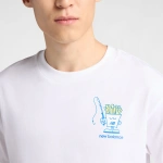 New Balance White T-shirt Fish and Chips MT61I5BMWT