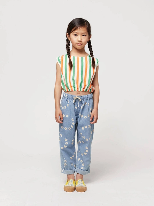 BOBO CHOSES CIRCLE ALL OVER DENIM PANTS