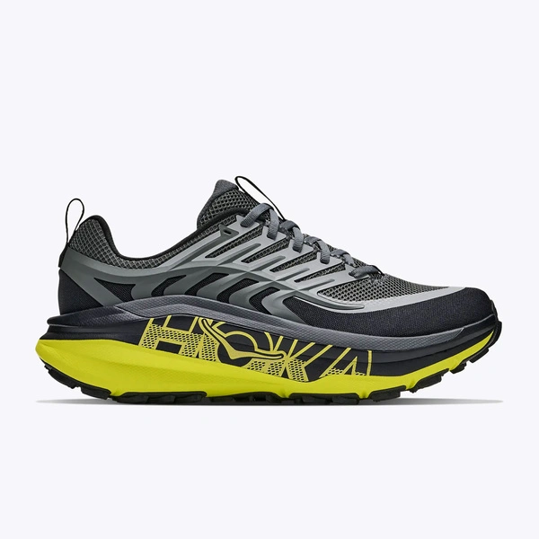 HOKA Stinson 8 Men's Running Shoes Black/Hoka Citrus
