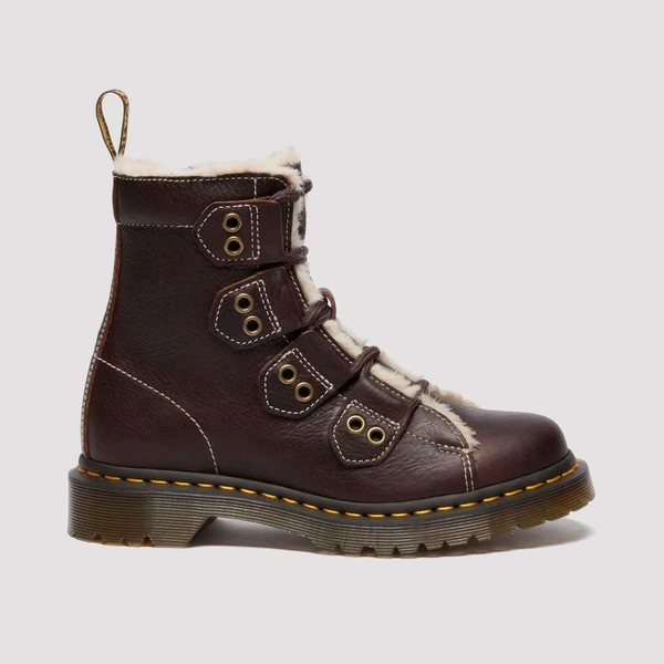 Dr. Martens 1460 Faux Fur Lined Lace-to-toe Leather Boots 41417200