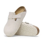 Birkenstock Boston Soft Footbed Suede Leather Unisex W Antique White 1027693 (Narrow)