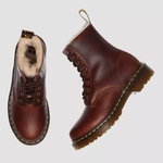 Dr. Martens women's fur-lined boots 1460 Serena Orleans butterscotch 23912243