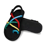Bohonomad Ibiza Rope Sandal – Black/Multi