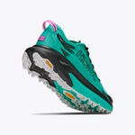 HOKA Mafate 5 Women's Trail Running Shoes Black/Electric Aqua