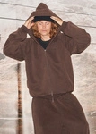 Coalition CLTN ZIP 526 Men's full-zip hoodie – chocolate