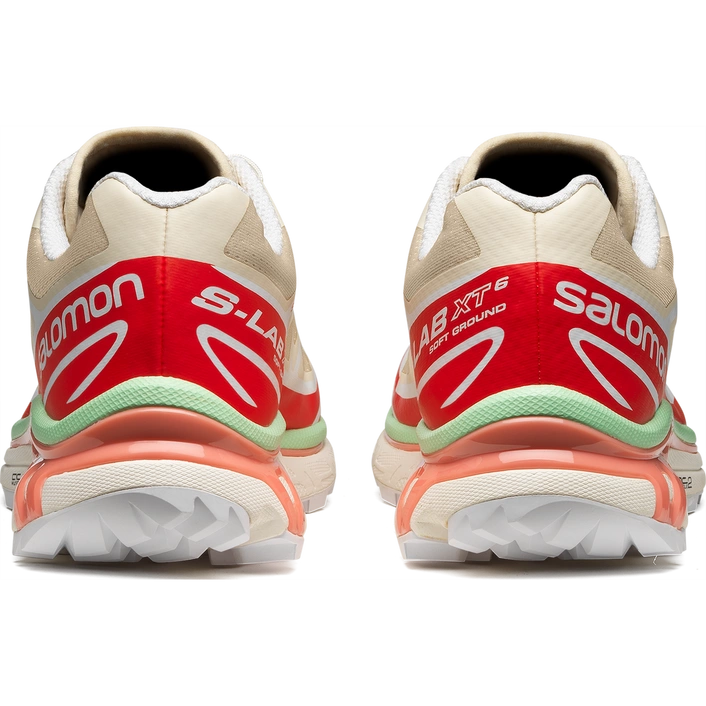Salomon XT-6 XT-6 Shortbread/Poppy Red/Green Ash