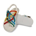 Bohonomad Cape Point Rope Sandal – White/Multi