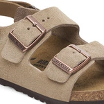 Birkenstock Milano Kids Suede Leather Boys Taupe 1029471 (Narrow)