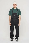 Kaotiko Washed Black Denim Dungarees