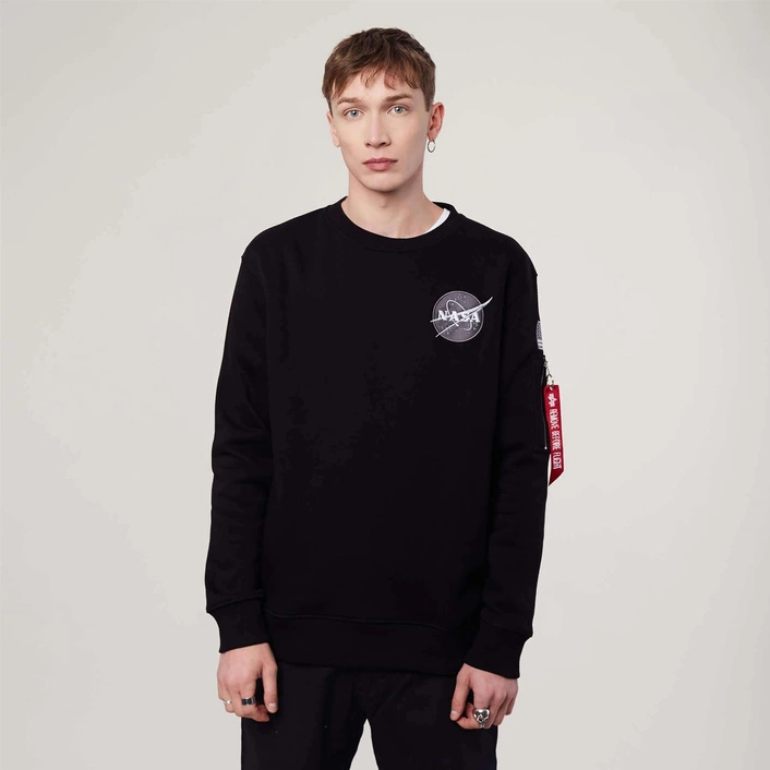 Alpha Industries SPACE SHUTTLE SWEATER - BLACK