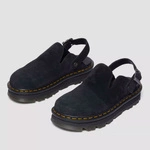 Dr. Martens Platform Mules Zebzag Slingback Suede Black 31657001