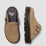 Dr. Martens Platform Mules Zebzag Slingback Suede Light Brown 31737439
