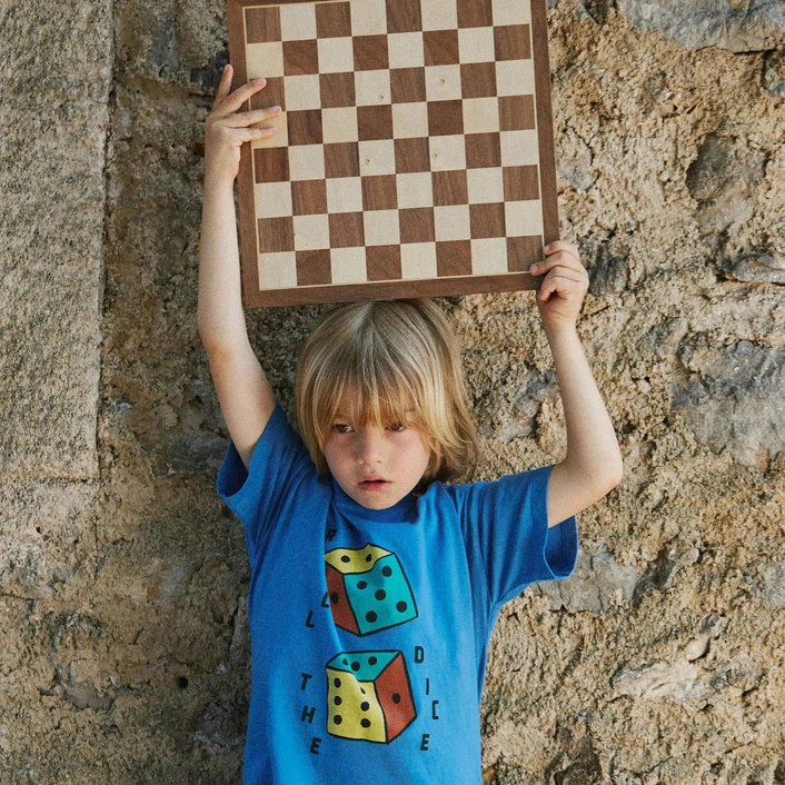 BOBO CHOSES Roll The Dice T-shirt BLUE