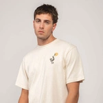 Kaotiko Cowgirl Snake Organic Cotton Ivory T-shirt AR064-01S-G002