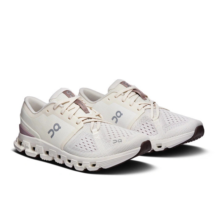 On Cloud X 4 Women's Sports Shoes Ivory-Heron 3WE30074740
