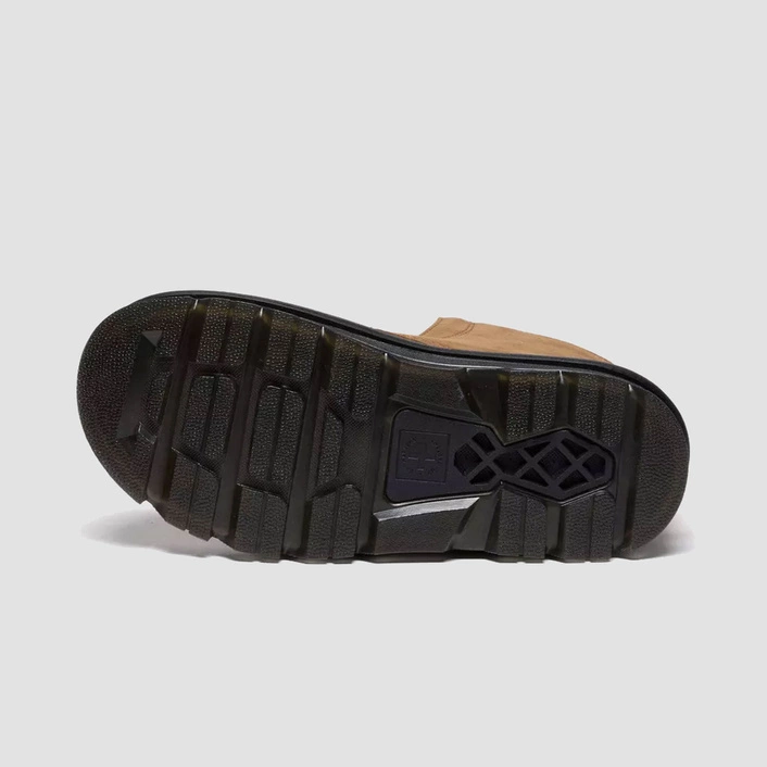 Dr. Martens Slip-On Winter Boots Zebzag Laceless Warm-Lined Nubuck Light Brown 42019200