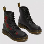 Dr. Martens women's boots 1460 Vonda Floral with embroidery black 24722001