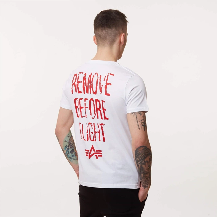 Alpha Industries RBF Moto T-Shirt White