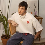 Kaotiko T-shirt Camiseta Play It Loud Organic Cotton White AR047-01S-G002