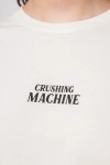 Kaotiko T-shirt Washed Crushing Machine Ivory