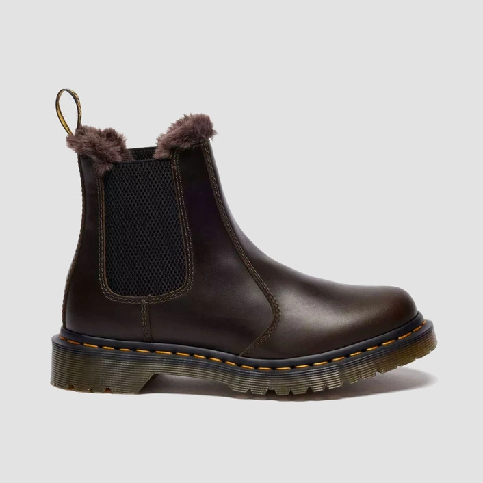 Dr. Martens 2976 Leonore Faux Fur Lined Leather Chelsea Boots 41415020