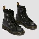 Dr. Martens women's fur-lined boots 1460 Milled Nappa black 31876001