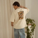 Kaotiko T-shirt Camiseta Luxury Chaos Organic Cotton Ivory AR017-01S-G002